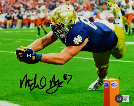 Michael Mayer Autographed Notre Dame 8X10 Stretch Photo- Beckett W Hologram *Black Image 1