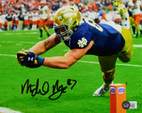 Michael Mayer Autographed Notre Dame 8X10 Stretch Photo- Beckett W Hologram *Black Image 1