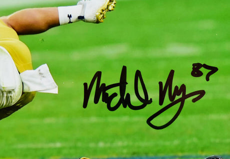 Michael Mayer Autographed Notre Dame 8X10 Tackled Photo- Beckett W Hologram *Black Image 2