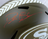 Deion Sanders Autographed San Francisco 49ers F/S Salute to Service Speed Helmet-Beckett W Hologram *Red Image 2