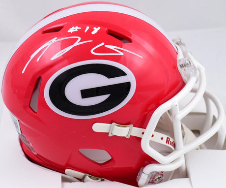 AJ Green Autographed Georgia Bulldogs Speed Mini Helmet-Beckett W Hologram *White Image 1