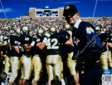 Lou Holtz Autographed Notre Dame 8x10 Pre Game Photo- Beckett W Hologram *Silver Image 1