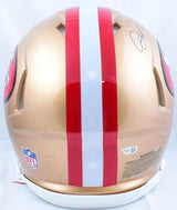 Joe Montana Autographed San Francisco 49ers F/S 64-95 Speed Authentic Helmet - Fanatics *Black Image 3