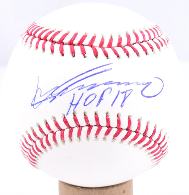 Vladimir Guerrero Sr. Autographed Rawlings OML Baseball w/ HOF 18 - Beckett W Hologram *Blue Image 1