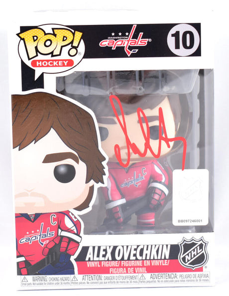 Alexander Ovechkin Autographed Washington Capitals Funko Pop Figurine #10- Fanatics *Red Image 1