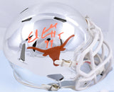 Earl Campbell Autographed Texas Longhorns Chrome Speed Mini Helmet w/HT - Beckett W Hologram *Orange Image 1