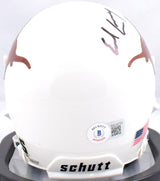 Earl Campbell Autographed Texas Longhorns Schutt Mini Helmet- Beckett W Hologram *Black Image 3