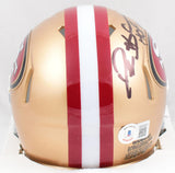 Deion Sanders Autographed San Francisco 49ers Speed Mini Helmet w/HOF-Beckett W Hologram *Black Image 3