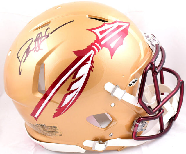 Deion Sanders Autographed Florida State Seminoles F/S 2022 Speed Authentic Helmet - Beckett W Hologram *Black Image 1