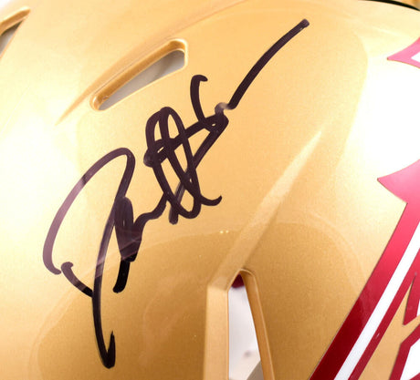 Deion Sanders Autographed Florida State Seminoles F/S 2022 Speed Authentic Helmet - Beckett W Hologram *Black Image 2