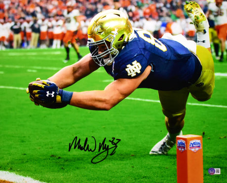 Michael Mayer Autographed Notre Dame 16x20 Touchdown Photo- Beckett W Hologram *Black Image 1