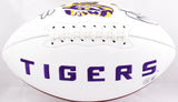 Justin Jefferson Odell Beckham Autographed LSU Logo Football-Beckett W Hologram *Black Image 4