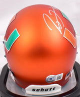 Ray Lewis Ed Reed Autographed Miami Hurricanes Schutt Mini Helmet- Beckett W Hologram *Silver Image 4