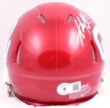 Adrian Peterson Autographed Oklahoma Sooners Speed Mini Helmet W/Boomer Sooner-Beckett W Hologram *Silver Image 3