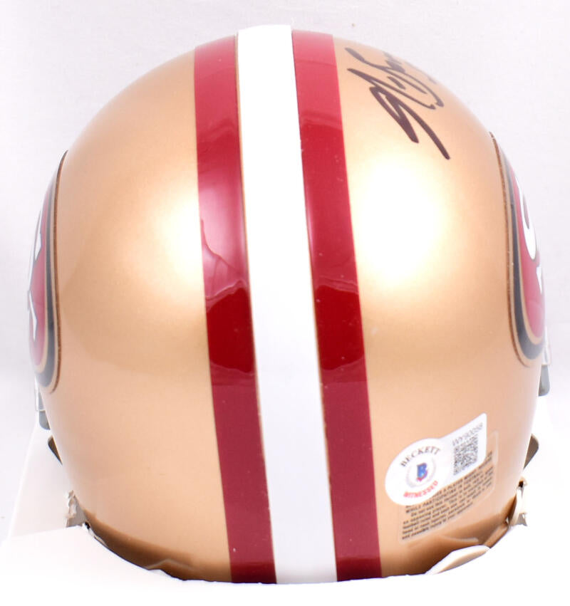 Patrick Willis Navorro Bowman Autographed San Francisco 49ers Mini Helmet-Beckett W Hologram *Black Image 4