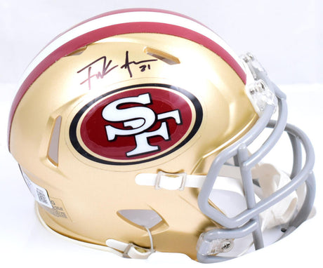 Frank Gore Autographed San Francisco 49ers Speed Mini Helmet-Beckett W Hologram *Black Image 1