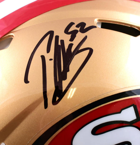 Patrick Willis Autographed San Francisco 49ers F/S Speed Authentic Helmet- Beckett W Hologram *Black Image 2