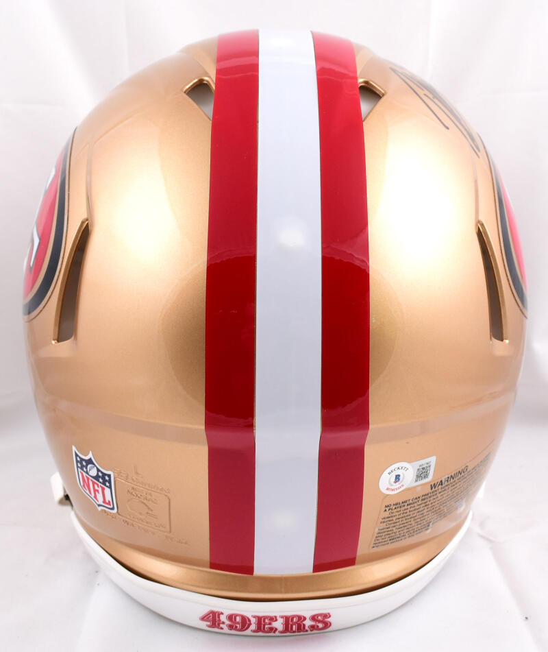 Patrick Willis Autographed San Francisco 49ers F/S Speed Authentic Helmet- Beckett W Hologram *Black Image 3