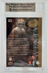 2008 Upper Deck 20th Anniversary #UD16 Joe Montana Auto San Francisco 49ers BAS Autograph  Image 2