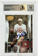 2003 Leaf Certified Materials #139  Joe Montana Auto San Francisco 49ers BAS Autograph 10 Image 1