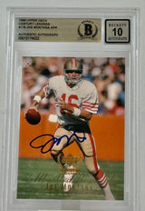 1999 Upper Deck Century Legends #118 All Pro Rewind Joe Montana Auto San Francisco 49ers BAS Autograph 10 Image 1