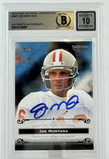 2012 Leaf National Convention #JM1  Joe Montana Auto San Francisco 49ers BAS Autograph 10 Image 1