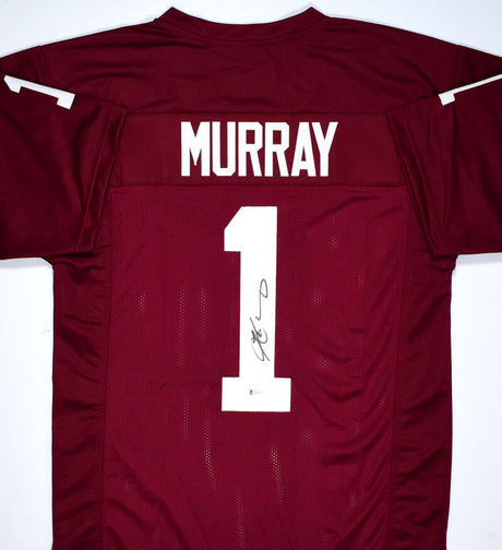 Kyler Murray Autographed Crimson College Style Jersey - Beckett W *Black Image 1