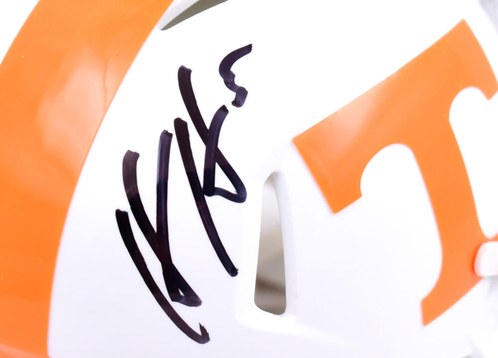 Hendon Hooker Autographed Tennessee Volunteers Speed Mini Helmet- Beckett W Hologram *Black Image 2