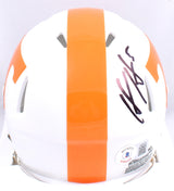 Hendon Hooker Autographed Tennessee Volunteers Speed Mini Helmet- Beckett W Hologram *Black Image 3