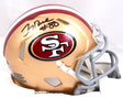 Jerry Rice Autographed San Francisco 49ers Speed Mini Helmet- Fanatics *Black Image 1