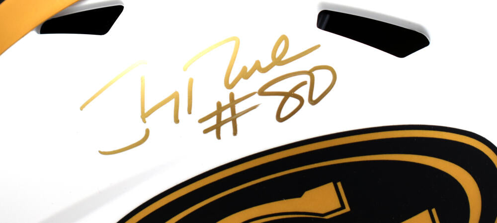 Jerry Rice Autographed San Francisco 49ers F/S Lunar Speed Authentic Helmet - Fanatics *Gold Image 2