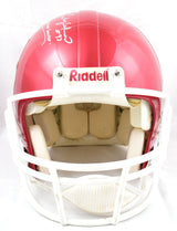 Lee Roy Selmon Autographed Oklahoma Sooners F/S Riddell Authentic Helmet w/Boomer Sooner- JSA *Silver Image 4