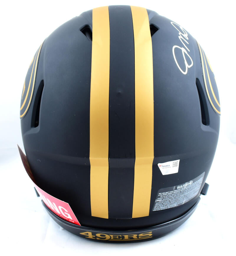 Joe Montana Autographed San Francisco 49ers F/S Eclipse Speed Authentic Helmet - Fanatics *Gold Image 3