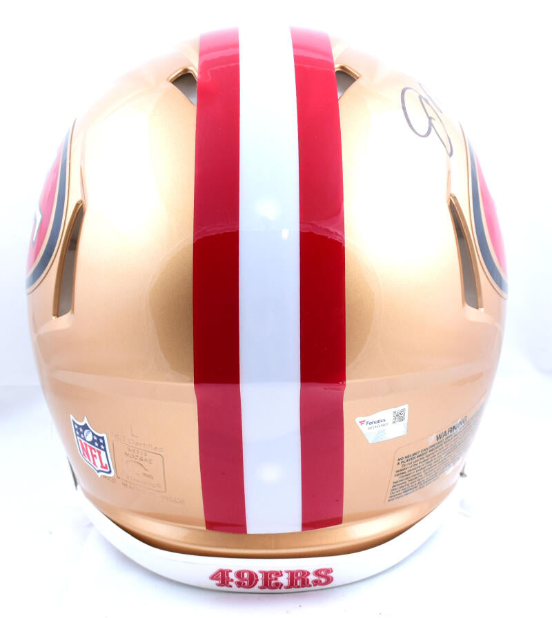 Joe Montana Autographed San Francisco 49ers F/S Speed Authentic Helmet - Fanatics *Black Image 3