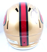 Deion Sanders Autographed San Francisco 49ers F/S 96-08 Speed Helmet-Beckett W Hologram *Black Image 3