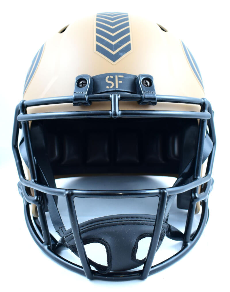 Patrick Willis Signed F/S San Francisco 49ers Salute to Service 2023 Speed Helmet-Beckett W Hologram *White Image 4