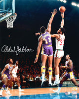 Kareem Abdul-Jabbar Autographed Milwaukee Bucks 16x20 V. Chamberlain Photo- Beckett Hologram *Silver Image 1