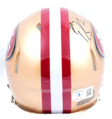 Brandon Aiyuk Autographed San Francisco 49ers Speed Mini Helmet- Beckett W Hologram *Black Image 3