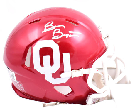 Brian Bosworth Autographed Oklahoma Sooners Speed Mini Helmet - Beckett W Hologram *White Image 1