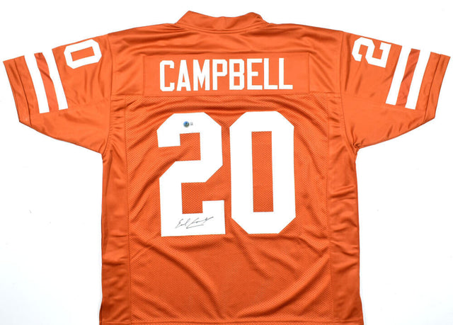 Earl Campbell Autographed Orange College Style Jersey  - Beckett W Hologram *Black Image 1