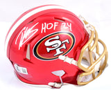 Patrick Willis Autographed San Francisco 49ers Flash Mini Helmet w/HOF - Beckett W Hologram *White Image 1