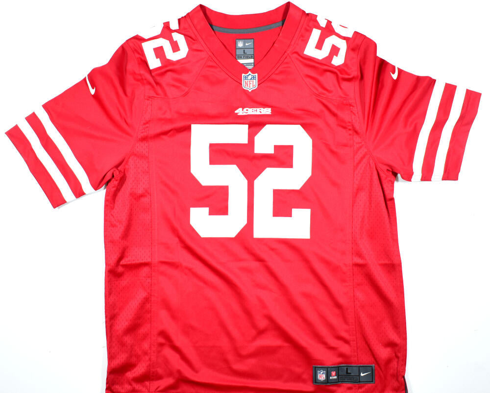 Patrick Willis Autographed 49ers Nike Retired Player Jersey w/ 3 Insc- Beckett W Hologram *Black #'S Bleeding Image 3