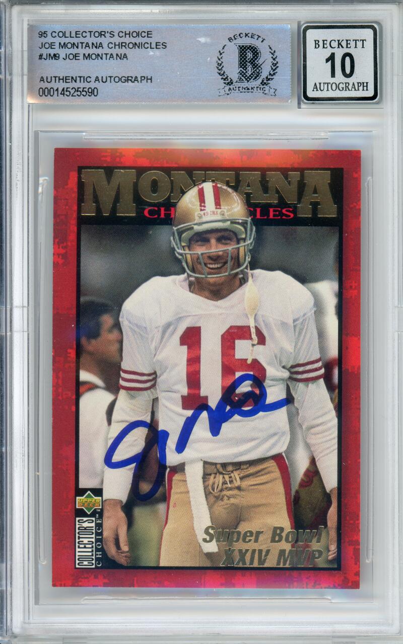 1995 Collector's Choice Joe Montana Chronicles #JM9 Joe Montana  Image 1