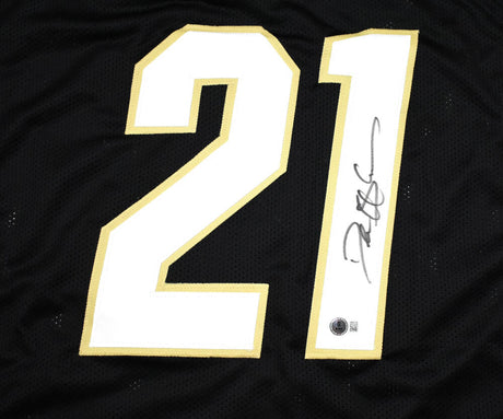 Deion Sanders Autographed Coach Prime Black College Style Jersey - Beckett W Hologram *Black Image 2