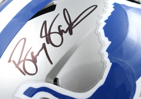 Barry Sanders Autographed Lions 83-02 TB F/S Speed Helmet-Beckett W Hologram *Black Image 2