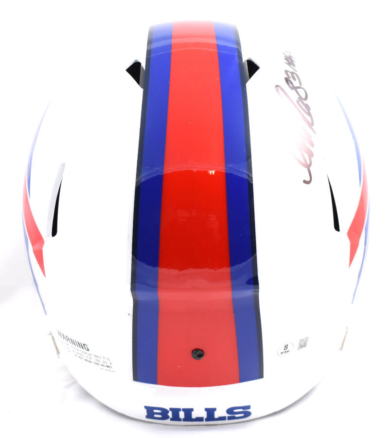 Andre Reed Autographed Buffalo Bills F/S Speed Helmet w/HOF - Beckett W Hologram *Black Image 4