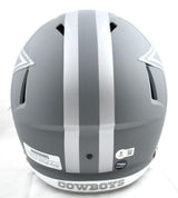 Emmitt Smith Autographed F/S Dallas Cowboys Slate Speed Helmet-Beckett W Hologram *White Image 4