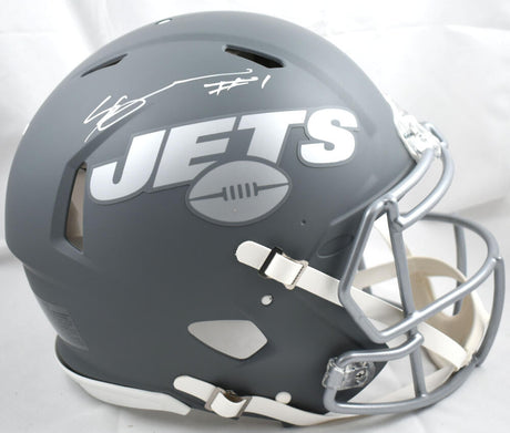 Ahmad Sauce Gardner Autographed New York Jets F/S Slate Speed Authentic Helmet- Beckett W Hologram *White Image 1