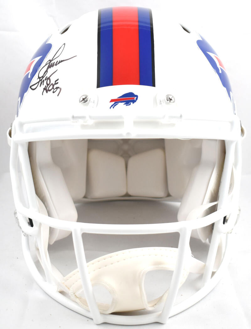 Jim Kelly Thurman Thomas Andre Reed Autographed Buffalo Bills F/S Speed Authentic Helmet-Beckett W Hologram *Black Image 5