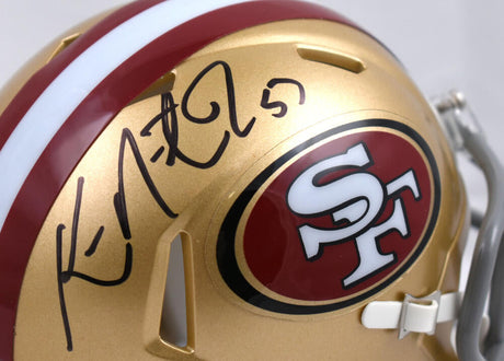 Ken Norton Jr. Autographed San Francisco 49ers Speed Mini Helmet - Prova *Black Image 2